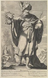 Sphiron, kb. 1639-40. Alkotók: Gilles Rousselet, Abraham Bosse.
