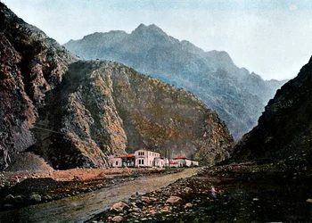 Állomás a katonai úton, Kaichaour, 1890.