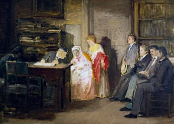 A polgári állam, Gioacchino Toma (1836-1893), festmény.