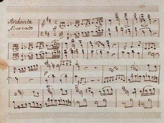 A kotta első oldala Tancredi zongorára írt kicsinyített szimfóniájához, Gioacchino Rossini operájához