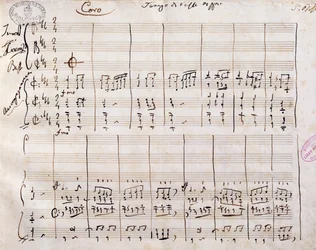 Gioacchino Rossini (1792-1868) kézzel írt partitúrája