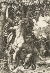 Angelica és Medoro, 1570 körül