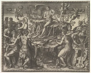 Apollo and the Muses, kb. 1557.