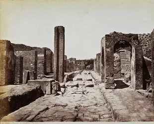 Szerkezeti romok a Strada di Stabia mentén, Pompei régészeti lelőhelyén