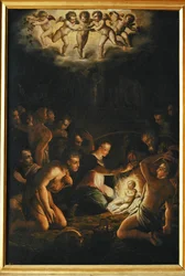 A pásztorok imádása. 1550 körül (festmény vászonra)