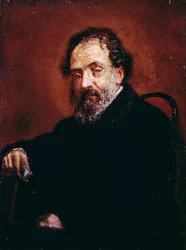 Enrico Carlo Augusto Scuri festő portréja (Bergamo