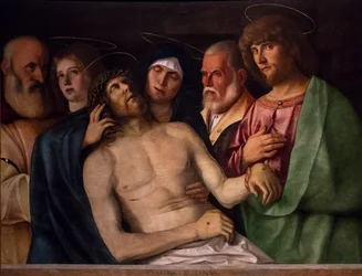 Krisztus siratása, 1502 körül (vegyes technika, nyárfa)