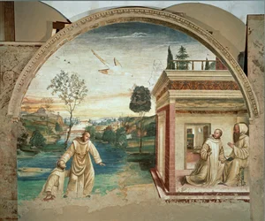 1497-ben Signorelli elkezdte festeni a Vita of Saint ...