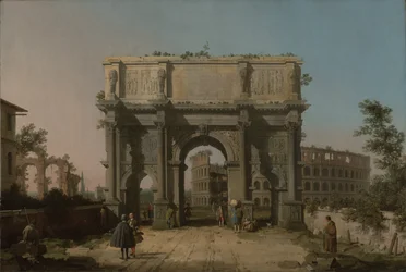 Konstantin diadalíve a Colosseummal, 1742-5