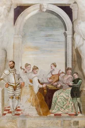 A koncert, nagyterem, 1570 körül (freskó)