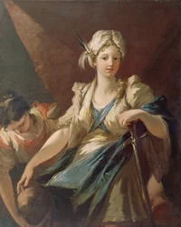 Judit és cselédje Holofernész fejével, 1710 körül