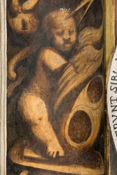 Central Ave, Lesena felső rész főváros felett First and Second Span South, IL Pordenone, Putto, Detail
