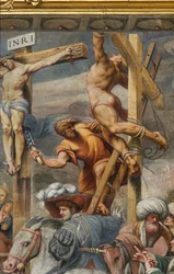 Counterfaccata, IL Pordenone, Keresztre feszítés 1520-21, Részlet