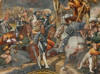 Counterfaccata, IL Pordenone, Keresztre feszítés 1520-21, Részlet