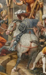Counterfaccata, IL Pordenone, Keresztre feszítés 1520-21, Részlet