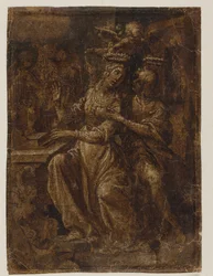 Szent Cecília és Valerianus orgonánál
