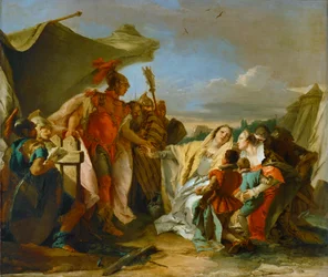 Coriolanus Róma falai előtt (festmény vászonra)