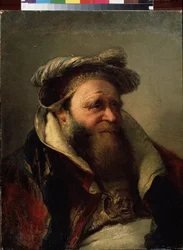 Egy öreg ember portréja (Portré egy öregember). Giambattista Tiepolo (1696-1770) festménye. Olaj, vászon, 1750-1770 között. Velencei iskola, rokokó stílusban. Állami Szabadtéri Múzeum Peterhof, Szentpétervár.