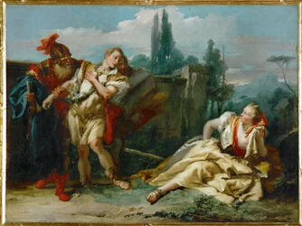 Rinaldo elhagyja Armidát. Torquato Tasso verséből (festmény vászonra)