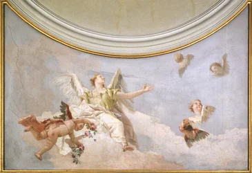 Mennybemenetele, Giovanni Battista Tiepolo (1696-1770), freskó, részlet, Tisztaság oratóriuma, Udine