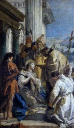 Giovanbattista Tiepolo: Szent Lucia közössége. Vármúzeum. Milánó