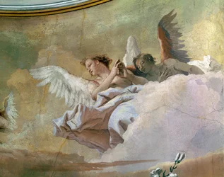 Az angyalok dicsősége, Giovanni Battista Tiepolo (1696-1770), freskó, részlet, Tisztaság oratóriuma, Udine