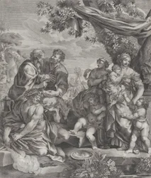 Allegorikus jelenet áldozati báránnyal, 1640-70.