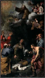 Sienai Szent Bernardino csodája (olaj, vászon