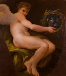 Az egyik allegorikus festmény: Béke és bőség, 1747-85 körül (olaj, vászon)