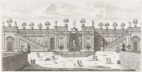 Vénusz-kút a Villa Doria Pamphilj kertjében Rómában Fons Veneris (cím a tárgyon) Le fontane ne palazzi e ne giardini di Roma (sorozat címe) Szökőkutak a római palotákban és kertekben (sorozat címe)