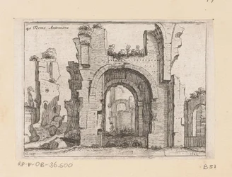 Resten van de Thermen van Caracalla te Róma Terme Antoniana (cím a tárgyon) Gezichten op Rome (sorozat címe) Néhány nézet és perspektíva a római lakatlan helyekről (sorozat címe)