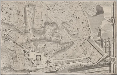 Giambattista Nolli új római tervet hozott napvilágra MDCCXLVII. évben, La Pianta Grande di Roma néven.