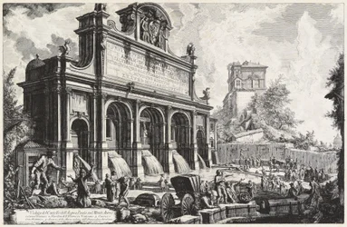 A Castello dell’Acqua Paola látképe a Monte Aureón (Gianicolo)