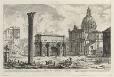 Septimius Severus diadalívének látképe