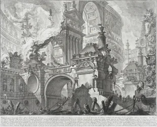 Az ókori rómaiak által használt tágas és csodálatos kikötő része, amely egy nagy piactérre nyílik, 1761-80