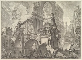 Egy nagy, csodálatos kikötő része, amelyre az ókori rómaiak utaltak, és ahol a belső teret fedezték fel ..., kb. 1749-50.
