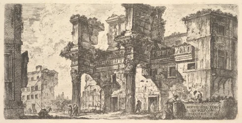 1. tábla: A Forum of Nerva része A Forum of Nerva része, kb. 1748.
