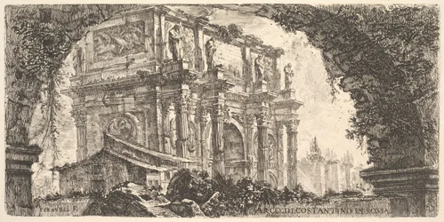 9. tábla: Konstantin diadalíve Rómában, az „Antichità Romane de