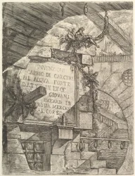 Címlap, a Carceri dinvenzione Imaginary Prisons, kb. 1749-50.