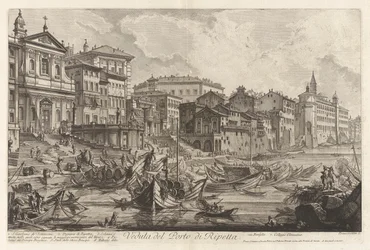 Veduta del Porto di Ripetta (Kilátás Ripetta kikötőjére), Vedute di Roma (Róma kilátás)
