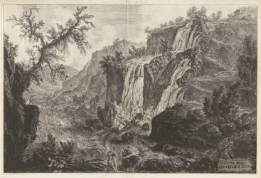 Veduta delle Cascatelle a Tivoli (Kis vízesések kilátása Tivoliban), Vedute di Roma (Róma kilátás)