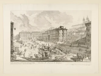 Kilátás a Piazza di Spagna-ra, a Római kilátásból