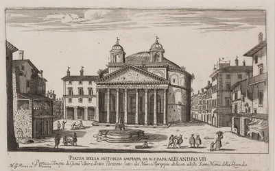 Kilátás a Pantheonra, 1778-92 körül (rézkarc)