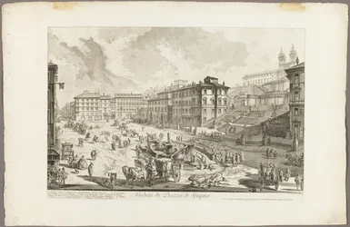Kilátás a Piazza di Spagna-ra, a Római kilátásból