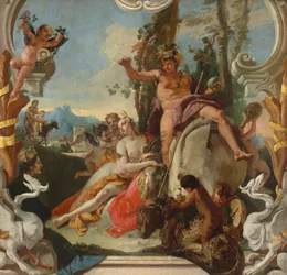 Bacchus és Ariadné, c. 17431745.