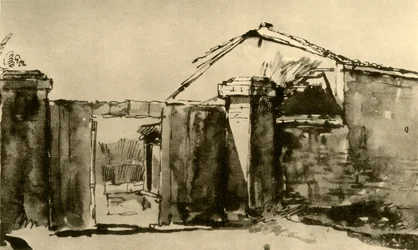 Egy parasztudvar bejárata, 18. század közepe, 1928