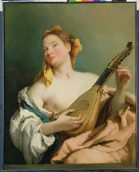 Mandolinos lány, 1755-60