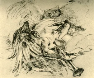 Angyalcsoport, c1754, 1928