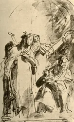 Madonna két női szenttel, 1747-1748, 1928
