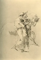 Öreg és fiatal katona, 18. század közepe, 1928